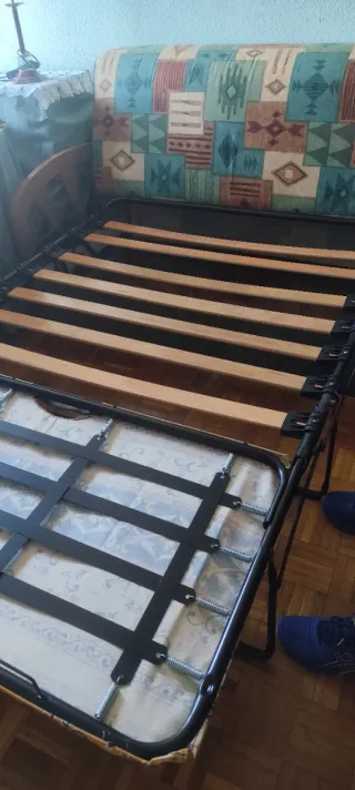 Sofá Cama Tela Diseño Étnico
