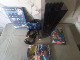 PlayStation 2 Fat + Mando + Juegos