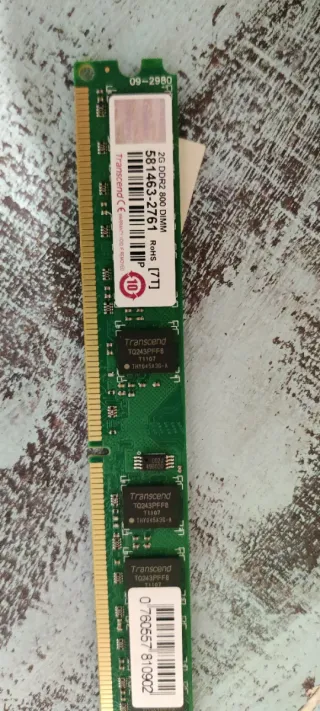 Memoria RAM Transcend 2GB DDR2 800MHz