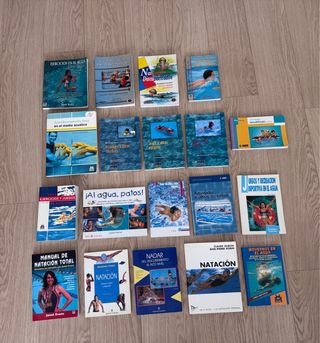Lote de libros de natación