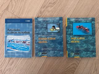Lote de libros de natación