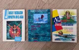 Lote de libros de natación