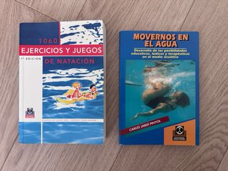 Lote de libros de natación