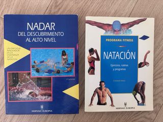 Lote de libros de natación