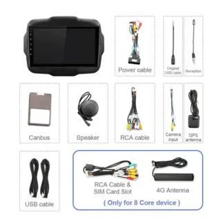 Autoradio Android 12 Jeep Renegade 2015-2020