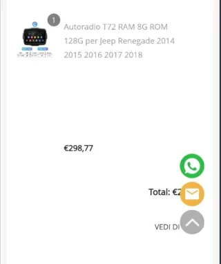 Autoradio Android 12 Jeep Renegade 2015-2020