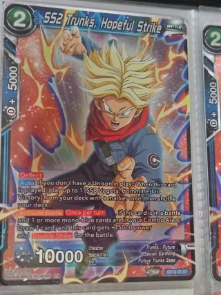 LOTTO 2 Carte Dragon Ball Trunks