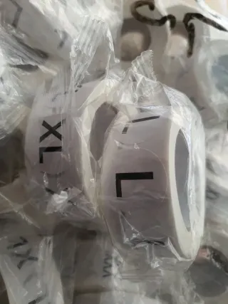 21 Etiquetas Adhesivas Tallas Ropa.