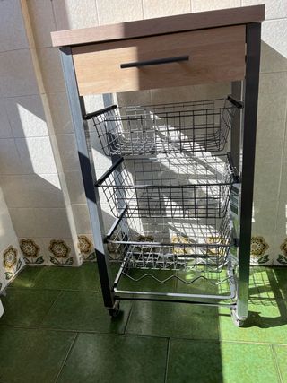 Mesilla cocina multiusos con ruedas