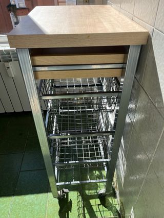 Mesilla cocina multiusos con ruedas