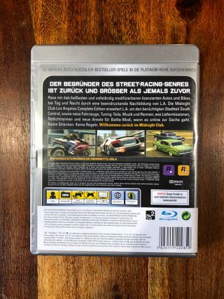 Midnight Club Los Angeles ps3 complete edition
