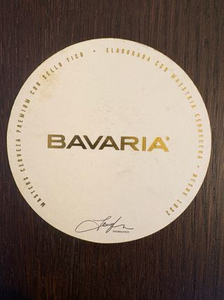 Posavasos de Cerveza Bavaria de Costa Rica