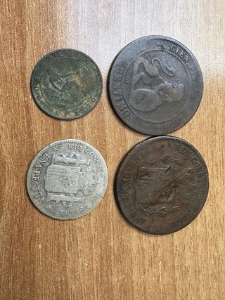 Lote 4 Monedas Antiguas España