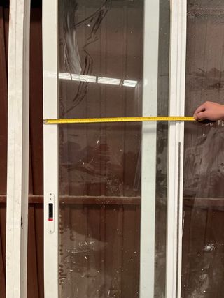 Ventanal aluminio blanco suelo a techo