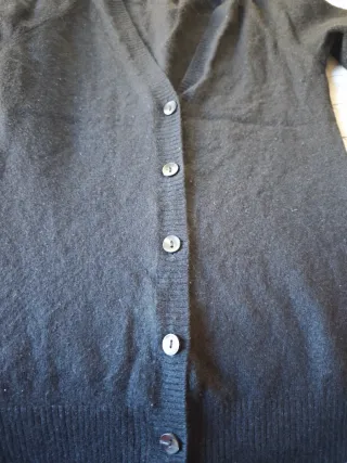 Jersey Merino Cashmere Premium Negro Talla M