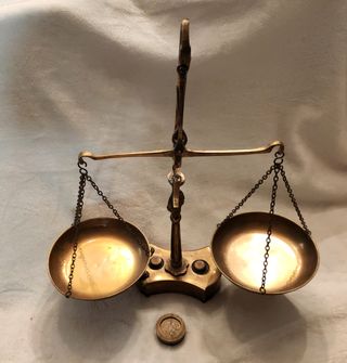 Antigua Balanza de Latón