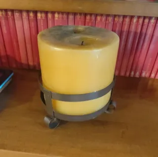 Candela con portacandela