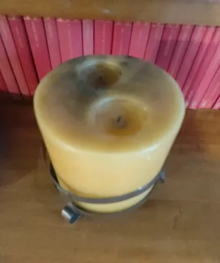 Candela con portacandela