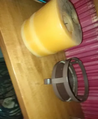 Candela con portacandela