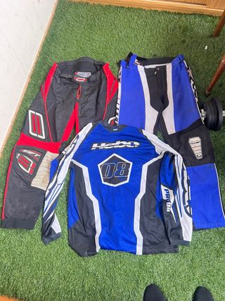 Conjunto Motocross camiseta talla S pantalon L