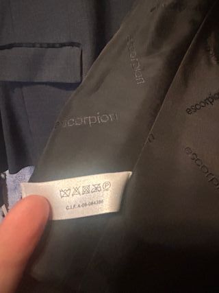 Chaqueta de traje Escorpion Negra
