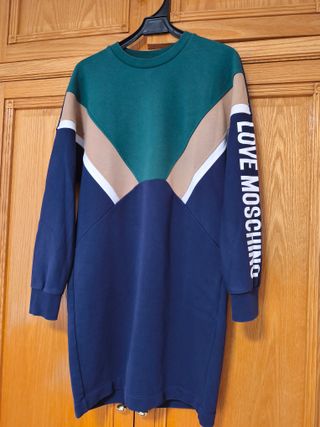 Vestido Love Moschino Azul y Verde