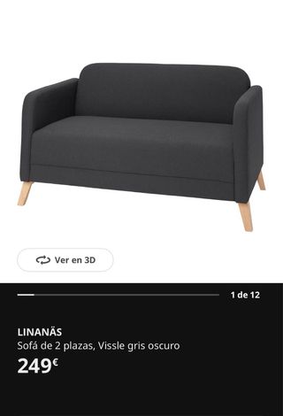 Sofá 2 plazas Linanas Ikea Beige