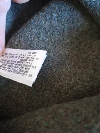 Falda Zara verde oliva