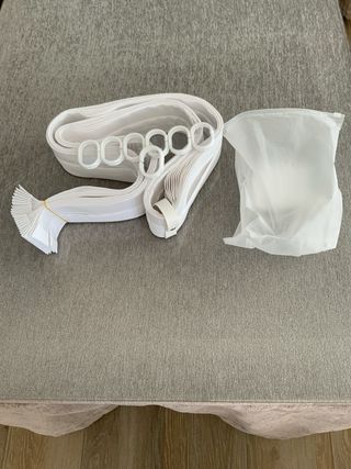 Tenda da bagno pieghevole magnetica bianca 180x200cm