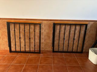 2 cancelas/puertas de hierro forjado