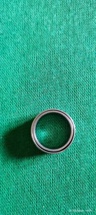 Anello Acciaio Croce Padre Nostro