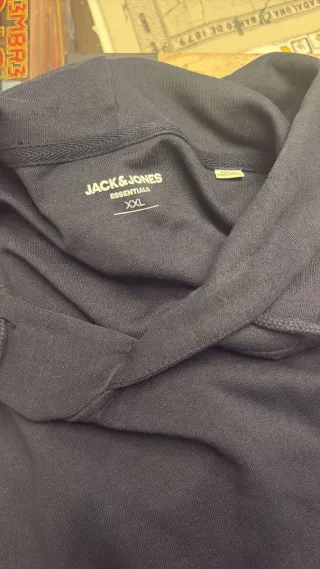 Sudadera azul con capucha