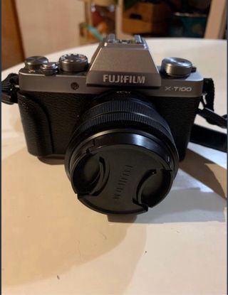 Cámara Fujifilm X-T100 Plata y Negra