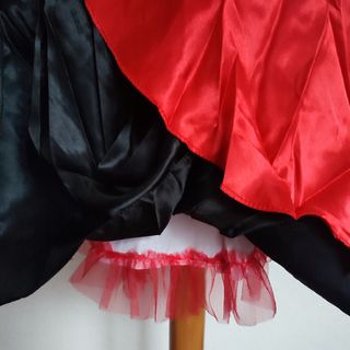 Disfraz Can-Ca de Mujer Talla L Rojo/Negro