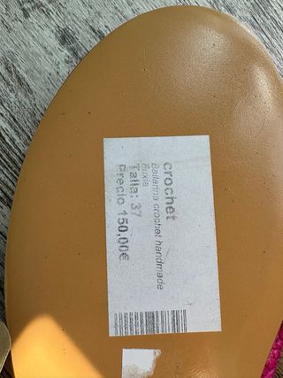 Bailarinas Crochet Multicolor y Rosa