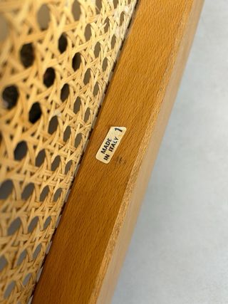 Silla Cesca de madera y rejilla