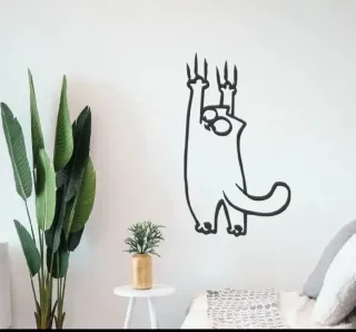 Decoración Colgante Gato Negro