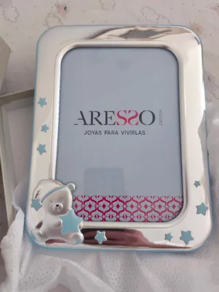 Marco de fotos Aresso plata de ley