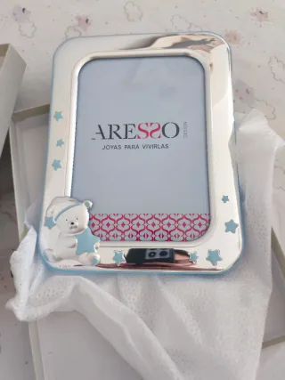 Marco de fotos Aresso plata de ley
