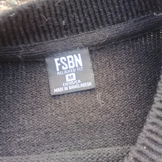 Maglione nero scheletro FSBN