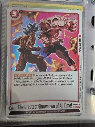 Lotto 3 card dragon ball