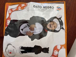 Disfraz Gato Negro Talla 3-4 Años