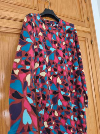 Vestido Love Moschino Corazones Multicolor