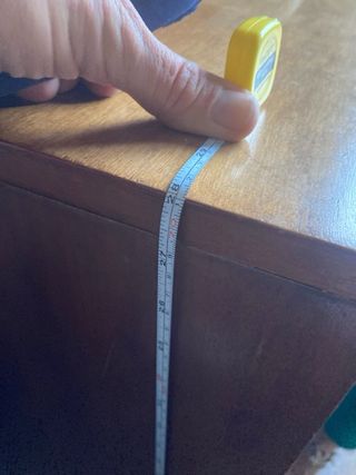 Escritorio madera 45x75x71 con bandeja teclado