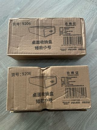 2 Cajones de plástico