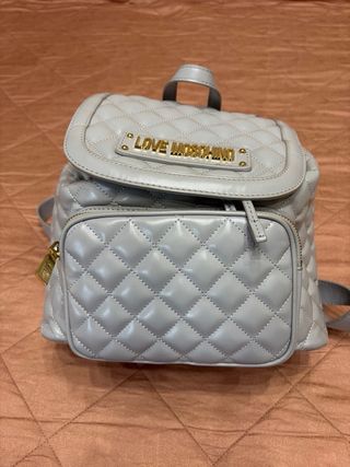 Zaino Love Moschino Grigio/Oro