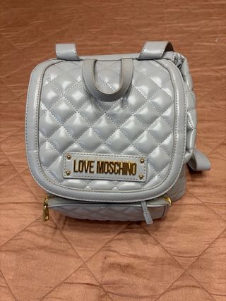 Zaino Love Moschino Grigio/Oro
