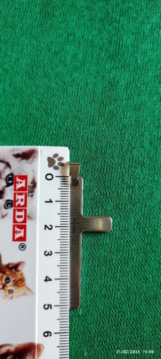 Ciondolo Croce Religioso Argento