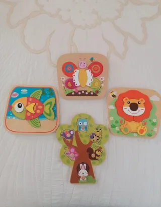 Puzzles de madera infantiles