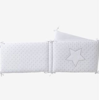 Protector cuna LLUVIA DE ESTRELLAS blanco